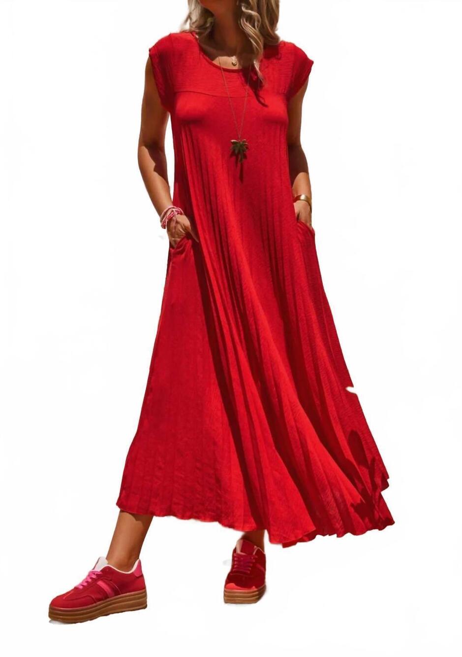NEW SUNDAYS elisa dress in rouge